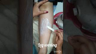 Leg waxing Rica waxing tutorial full growth wax waxing legs hairremoval shorts [upl. by Illek]