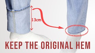 Best Jeans Cutting and Hemming tutorial New 2024 [upl. by Eseenaj]