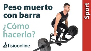 🤔Cómo HACER correctamente PESO MUERTO con BARRA🏋🏼‍♂️ [upl. by Ailemaj961]