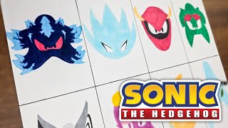 Drawing SONIC Characters as Icons Part 3 [upl. by Assener]