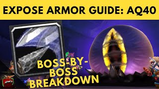 Rogue Expose Armor Guide  Boss Breakdowns amp Examples AQ 40 [upl. by Wiltz874]