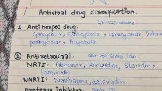 antiviral drugs classification mnemonic pharmacology [upl. by Nasus]