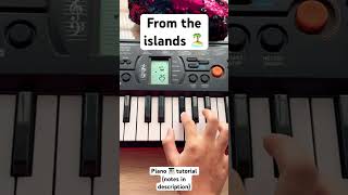 She said she’s from the islands  Kompa piano tutorial popular piano pianotutorial shorts [upl. by Eelyr68]