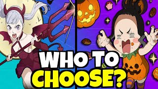 SHOULD YOU SUMMON  COSTUME NOELLE vs CHARMY Black Clover Mobile [upl. by Gayleen717]