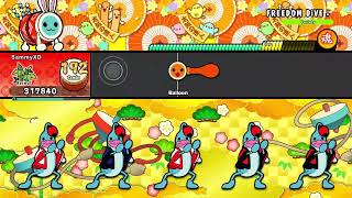 「FREEDOM DiVE↓ 」6★ FC 【Taiko no Tatsujin Rhythm Festival】 [upl. by Ahsimet]