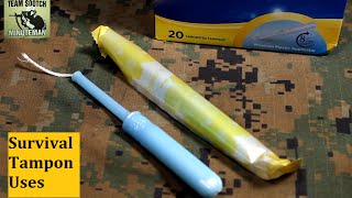 Survival Tampons 10 Uses for SHTF [upl. by Ayote133]