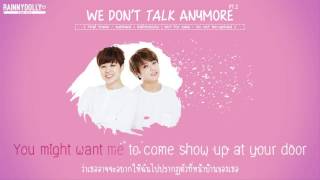 THAISUB We Dont Talk Anymore  Jungkook amp Jimin Cover [upl. by Paton]