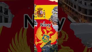 Spain vs Montenegro  country death match part 71 shorts countries geography whoisstrongest [upl. by Ellissa719]