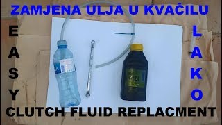 KAKO ZAMIJENITI ULJE U KVACILU How to change clutch fluid  HondaRover [upl. by Nirraj547]