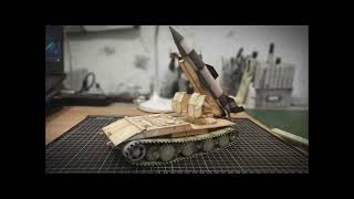 GERMAN E100 WAFFENTRAGER WITH V1 ampV4 MISSILE 135 SCALE PAPERMODEL [upl. by Pulchia585]