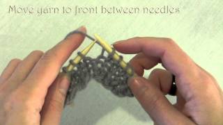 Knitting How to Rib Continental Style [upl. by Mahla]