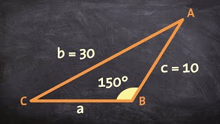 When given one obtuse angle use the law of sines to determine the missing measurements Ambiguous One [upl. by Emmit]