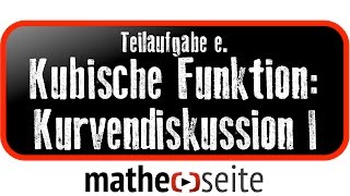 Kubische Funktion Funktionsanalyse  Kurvendiskussion Beispiel 1e Tangente berechnen [upl. by Mela]