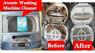 Washing Machine TubDrum Cleaner Descaler Powder for best cleaning of fronttop load  Atomic [upl. by Auhsot]