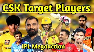 IPL 2025  CSK Target Players In Mega Auction ipl2025 csk msdhoni cskipl [upl. by Grethel]