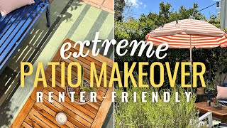 DIY Backyard Patio Makeover on a Budget 🏡🪴 EASY Outdoor Living Space Ideas [upl. by Dnamron]