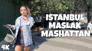 4K 🦊 Istanbul Walk 2022 Maslak and Mashattan  Walking Tour [upl. by Stein441]