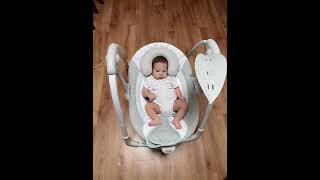 Ingenuity PowerAdapt Portable Swing  Swell baby swing chair [upl. by Ilowell]