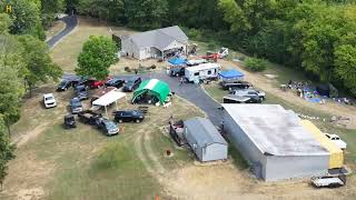 Drone footage of FBI searching 2 properties once owned by Brooks Houcks family in Crystal Rogers [upl. by Lulita]