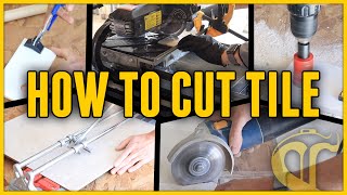 5 Ways to Cut Tile  Everything You Need to Know for Your First Tile Project [upl. by Gibby]