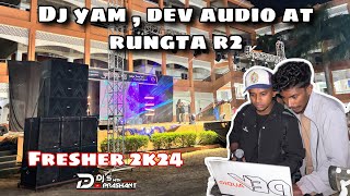 Dj yam Dev audio pro at Rungta R2 Bhilai freshers2k24 ​⁠​⁠DJswithprashant [upl. by Eimarej]