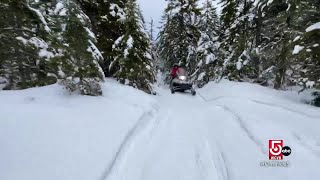 Leisurely and challenging winter recreation in Rangeley Maine [upl. by Anitra]