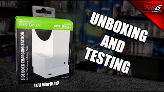 Insignia Xbox Series S Side Dock Charging Station Unboxing amp Testing  Red Bandana Gaming [upl. by Enneira]