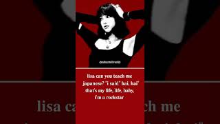 rockstar song lyrics❤youtubeshorts lisa [upl. by Eblehs]