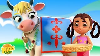 Meri Gaiyya मेरी गैय्या Cow Song Hindi Rhymes for Babies [upl. by Gorrian]