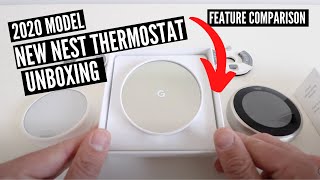 New Google Nest Thermostat Unboxing and Comparison 2020 [upl. by Ihcehcu910]