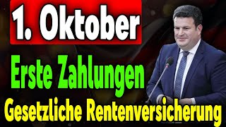 Gesetzliche Rentenversicherung Ab 1 Oktober erste Zahlungen für Rentner [upl. by Enalahs887]