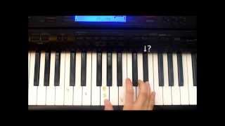 How to Play Im Blue Da Ba Dee on Piano Tutorial [upl. by Aenit]