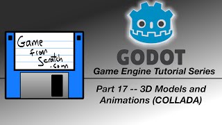 Godot Tutorial  3D Models and Animations COLLADA [upl. by Einahpehs]