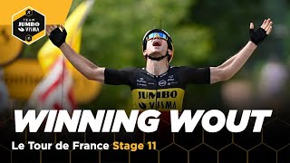 Wout van Aert wint de elfde etappe van de Tour [upl. by Kironde]