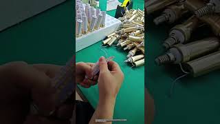 The manufacturing process of LED energy saving lamps [upl. by Yvonner]