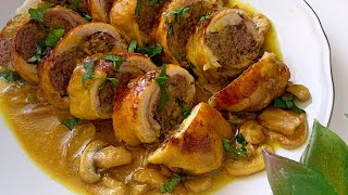 Cuisses de poulet désossées farcis recette Ramadan 🌙طبق رائع لشهر رمضان دجاج محشي باللحم المفروم [upl. by Diraf]