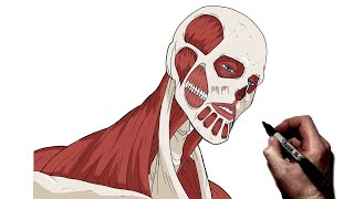 How To Draw Armin Colossal Titan  Step By Step  Attack On Titan [upl. by Petes]