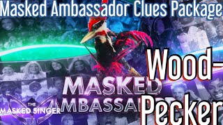 The Woodpecker Masked Ambassador Clues  The Masked Singer USA Season 12 Ep 1 [upl. by Aisan]