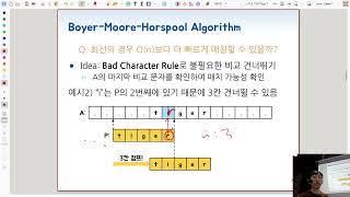 L15 BoyerMoore Algorithm  알고리즘 2024 국민대학교 [upl. by Anneg]