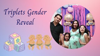 Triplets Gender Reveal [upl. by Namwen559]