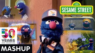 Sesame Street Grovers Jobs Through the Years Mashup  Sesame50 [upl. by Lilly757]