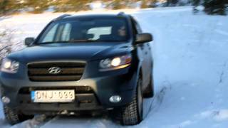 Hyundai santa fe in snow [upl. by Itsirk]