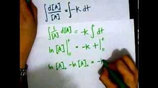 Integrated Rate Law First Order Reaction [upl. by Dion]