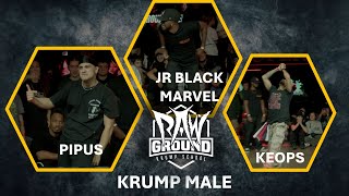 PIPUS vs KEOPS vs JR BLACKMARVEL TOP 8 KRUMP MALE  RAW GROUND 2024 [upl. by Walburga]