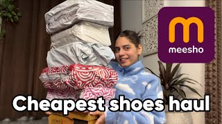 Cheapest MEESHO shoe haul starting ₹200  Kajal Choudhary [upl. by Bywaters]