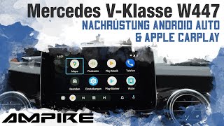 Apple CarPlay und Android Auto nachrüsten in der Mercedes VKlasse W447 mit NTG 5 [upl. by Oenire]