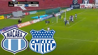 Macara VS Emelec 11  LIGA PRO Fecha 13 [upl. by Ayalat]