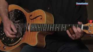 Washburn R45RCE Resonator Guitar Demo  Sweetwater Sound [upl. by Hara]