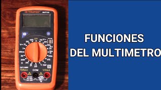 Funciones de un multimetro digital marca truper modelo MUT33 [upl. by Einnoc]