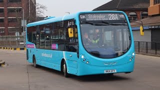 Arriva NE Journey Mark Liveried Wright Streetlite on the 28 to Guisborough NK14 GFY  1550 [upl. by Evonne768]